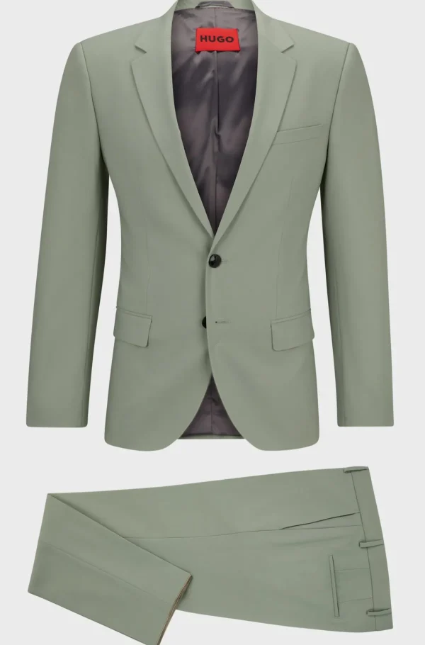 HUGO BOSS Fatos>Fato De Ajuste Slim Em Tecido Elástico De Alto Desempenho
