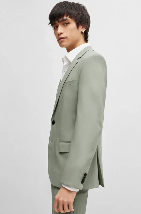 HUGO BOSS Fatos>Fato De Ajuste Slim Em Tecido Elástico De Alto Desempenho
