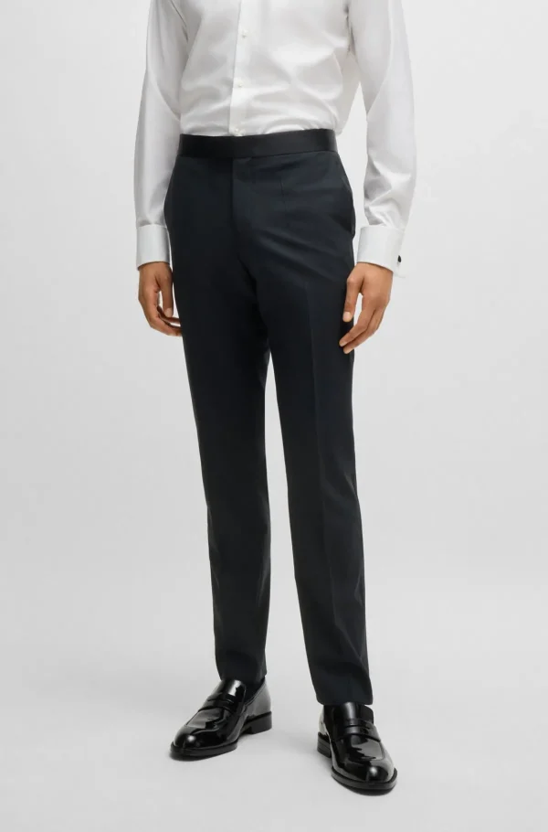 HUGO BOSS Blazers>Fato De Smoking De Ajuste Slim Em Mistura De Lã