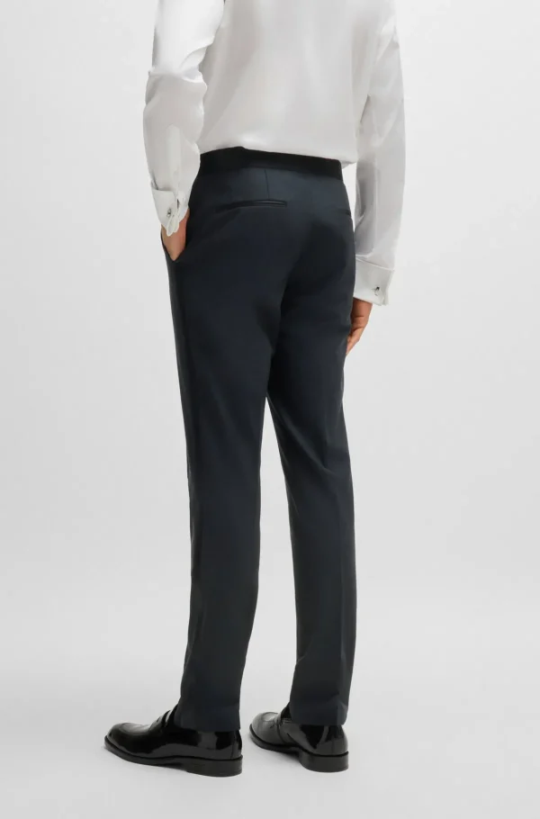 HUGO BOSS Blazers>Fato De Smoking De Ajuste Slim Em Mistura De Lã