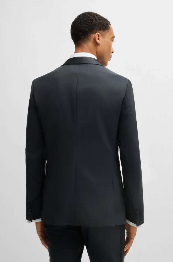 HUGO BOSS Blazers>Fato De Smoking De Ajuste Slim Em Mistura De Lã