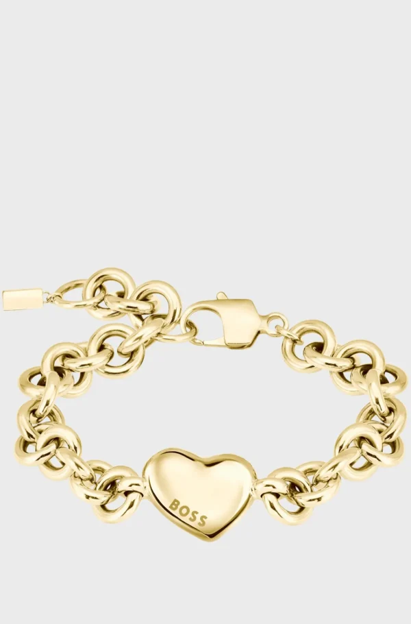 MULHER HUGO BOSS Joias>-tone Chain Bracelet With Heart Charm