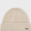HUGO BOSS Bonés E Gorros>Gorro Canelado Em Lã E Caxemira