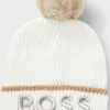 Crianças HUGO BOSS Chapéus E Cachecóis>Gorro Para Criança Com Logótipo De Efeito Metálico
