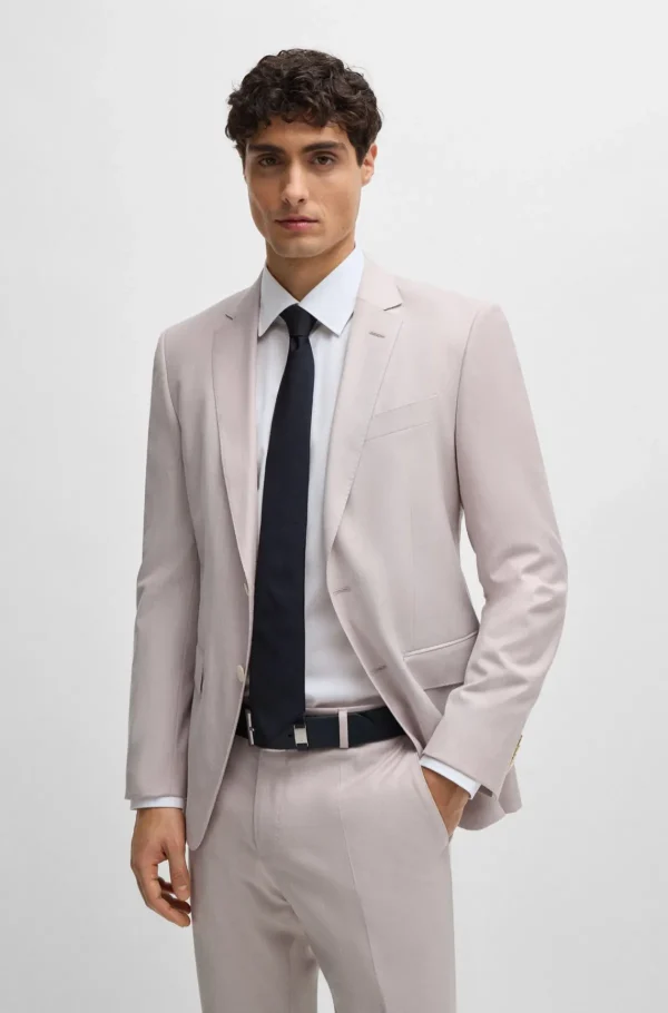 HUGO BOSS Artigos Essenciais>Gravata Formal Em Jacquard De Seda