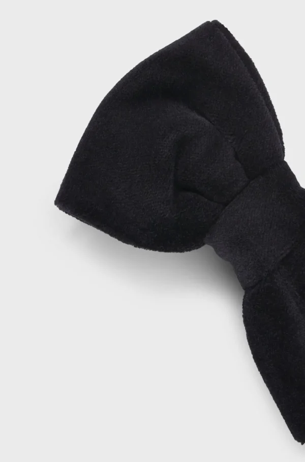 HUGO BOSS Gravatas E Lenços De Bolso>Laço Em Jacquard De Algodão E Veludo