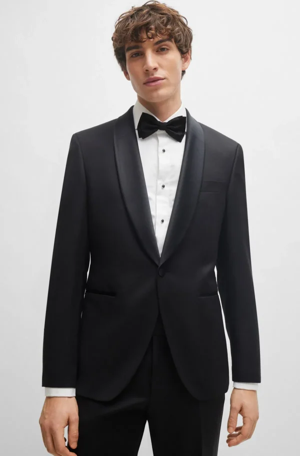 HUGO BOSS Artigos Essenciais | Gravatas E Lenços De Bolso>Laço Fabricado Em Itália, Em Seda Jacquard