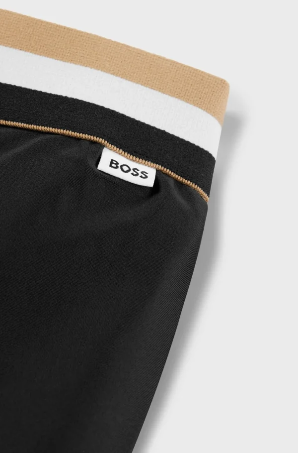 Crianças HUGO BOSS Júniores (Idades 4-14)>Leggings Com Cintura Com A Característica Risca Para Criança
