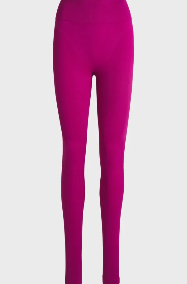 MULHER HUGO BOSS Calças E Calções>Leggings De Jersey Elástico NAOMI X BOSS Com Cintura Da Marca