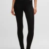 MULHER HUGO BOSS Pijamas E Loungewear>Leggings De Pijama De Jersey Elástico Com Estampado De Logótipo