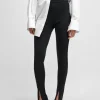 MULHER HUGO BOSS Calças E Calções>Leggings NAOMI X BOSS Em Jersey Elástico Com Parte Inferior Com Fecho De Correr