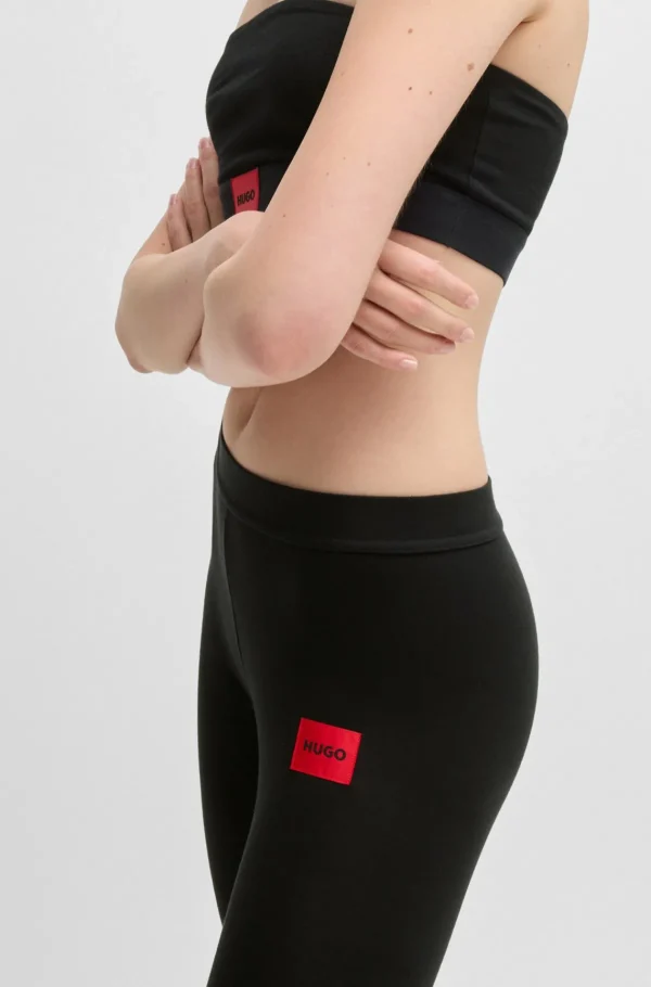 MULHER HUGO BOSS Calças E Calções>Leggings Térmicas Com Logótipo Vermelho