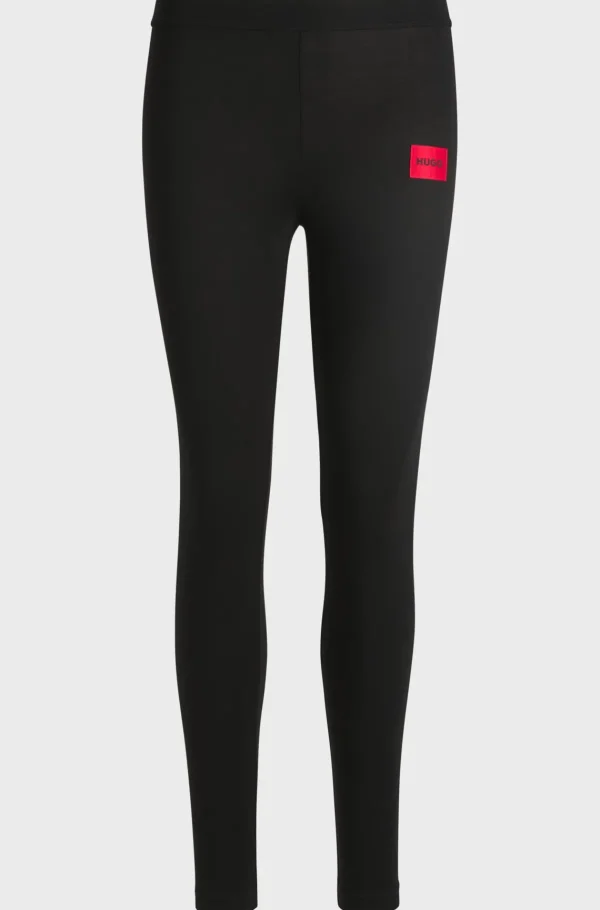 MULHER HUGO BOSS Calças E Calções>Leggings Térmicas Com Logótipo Vermelho