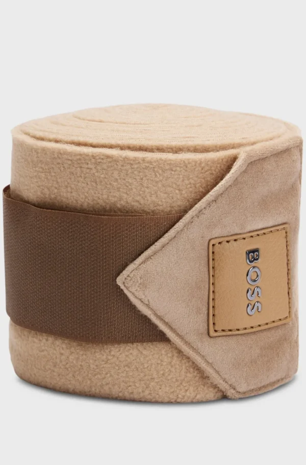 MULHER HUGO BOSS Roupa De Equitação>Ligaduras De Velo Equestres Com Pontas De Veludo