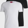 HUGO BOSS T-Shirts>Pack De Duas T-shirts De Ajuste Slim Em Algodão Elástico