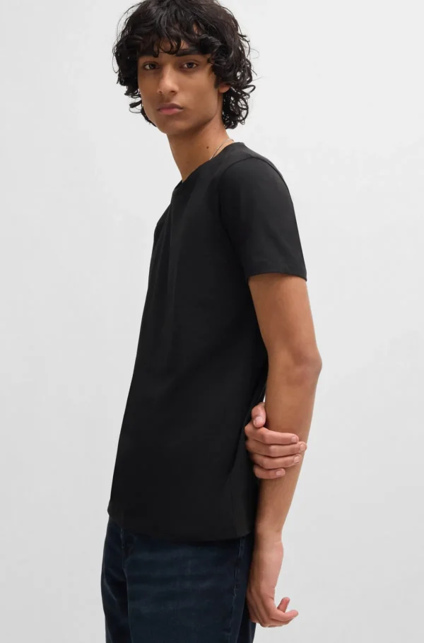 HUGO BOSS T-Shirts>Pack De Duas T-shirts De Ajuste Slim Em Algodão Elástico
