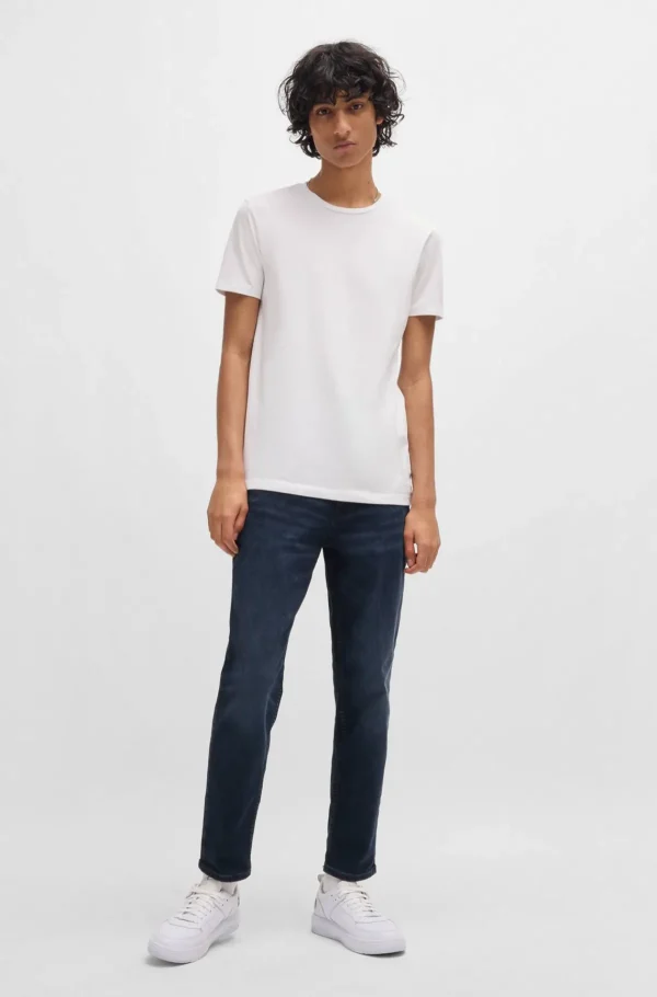 HUGO BOSS T-Shirts>Pack De Duas T-shirts De Ajuste Slim Em Algodão Elástico