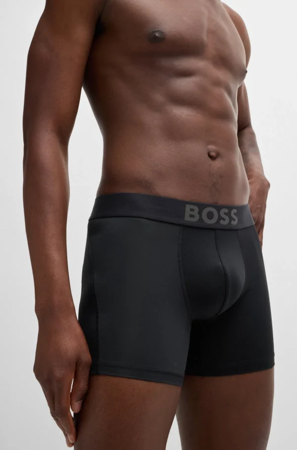 HUGO BOSS Ginásio E Corrida>Pack De Três Boxers Compridos Em Microfibra Elástica Com Logótipos