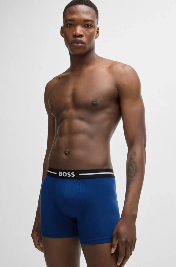 HUGO BOSS Roupa Interior>Pack De Três Boxers Em Algodão Elástico