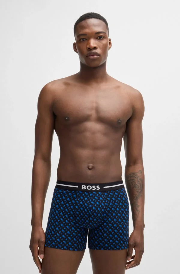 HUGO BOSS Roupa Interior>Pack De Três Boxers Em Algodão Elástico