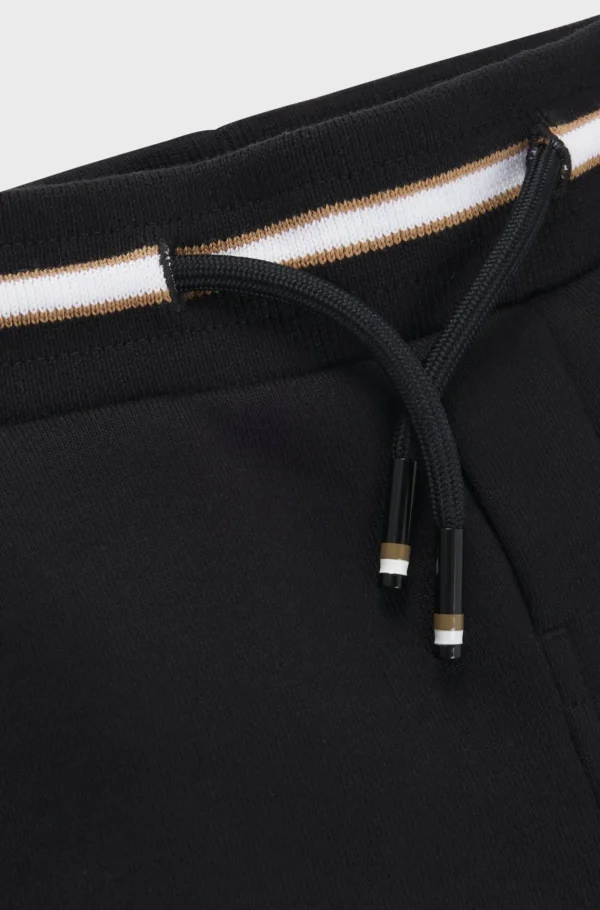 Crianças HUGO BOSS Partes De Baixo Para Rapaz>Partes De Baixo De Fato De Treino Em Mistura De Algodão Com Logótipo Estampado Para Criança