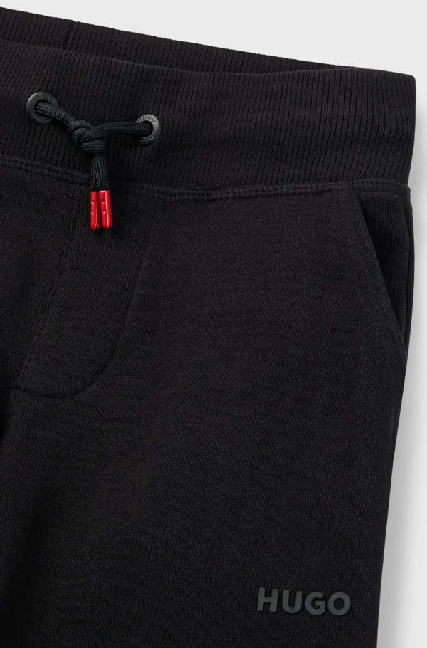 Crianças HUGO BOSS Partes De Baixo Para Rapaz>Partes De Baixo De Fato De Treino Em Mistura De Algodão Com Logótipo Estampado Para Criança
