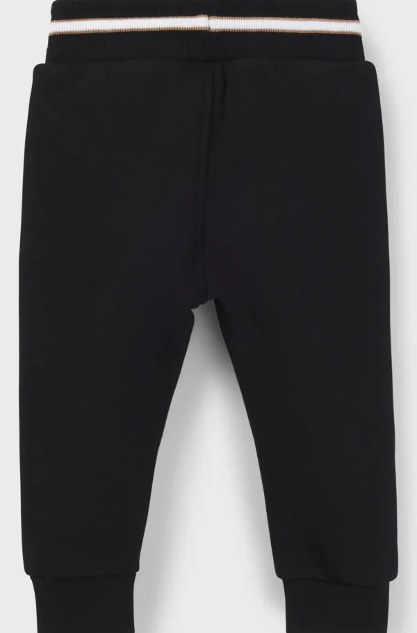 Crianças HUGO BOSS Partes De Baixo Para Rapaz>Partes De Baixo De Fato De Treino Em Mistura De Algodão Com Logótipo Estampado Para Criança