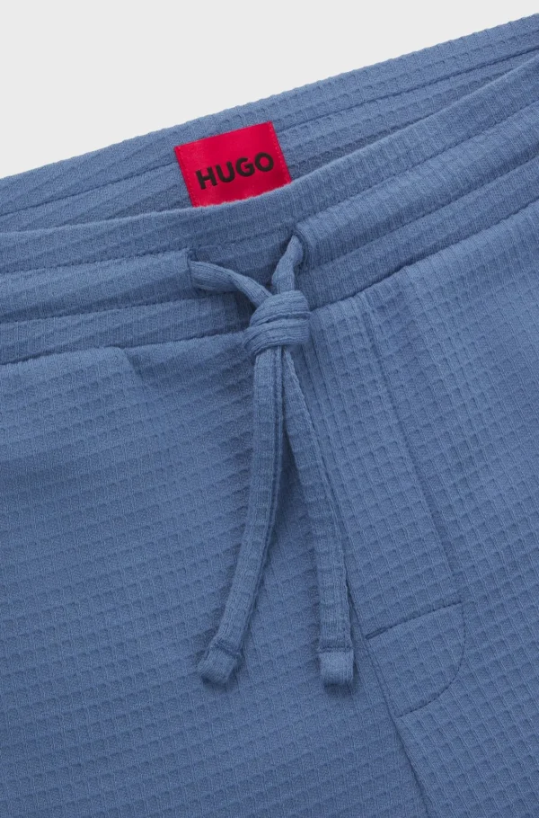 HUGO BOSS Pijamas E Loungewear>Partes De Baixo De Pijama Em Mistura De Algodão Com Logótipo Bordado