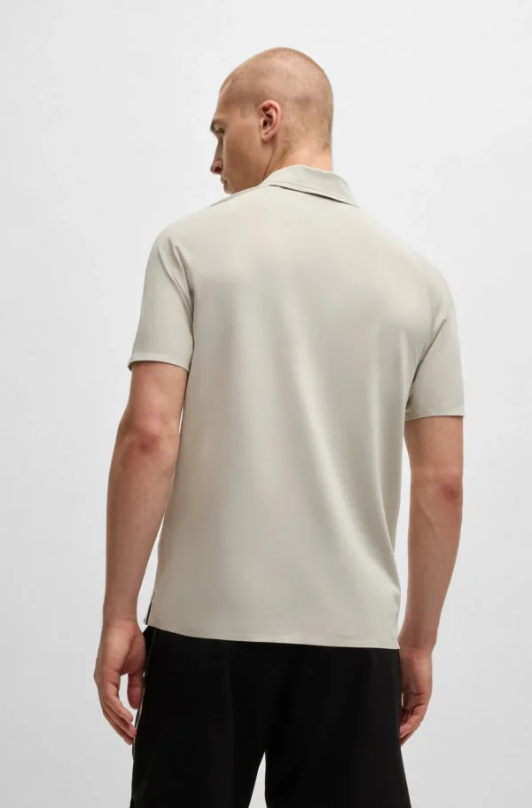 HUGO BOSS Polos>Polo BOSS X Matteo Berrettini De Ajuste Slim Com Proteção UV