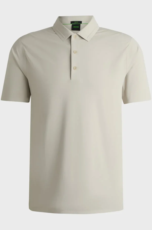 HUGO BOSS Polos>Polo BOSS X Matteo Berrettini De Ajuste Slim Com Proteção UV