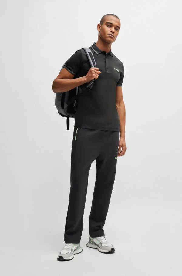HUGO BOSS Golfe>Polo De Ajuste Slim Em Algodão Interlock Com Logótipo Em Malha