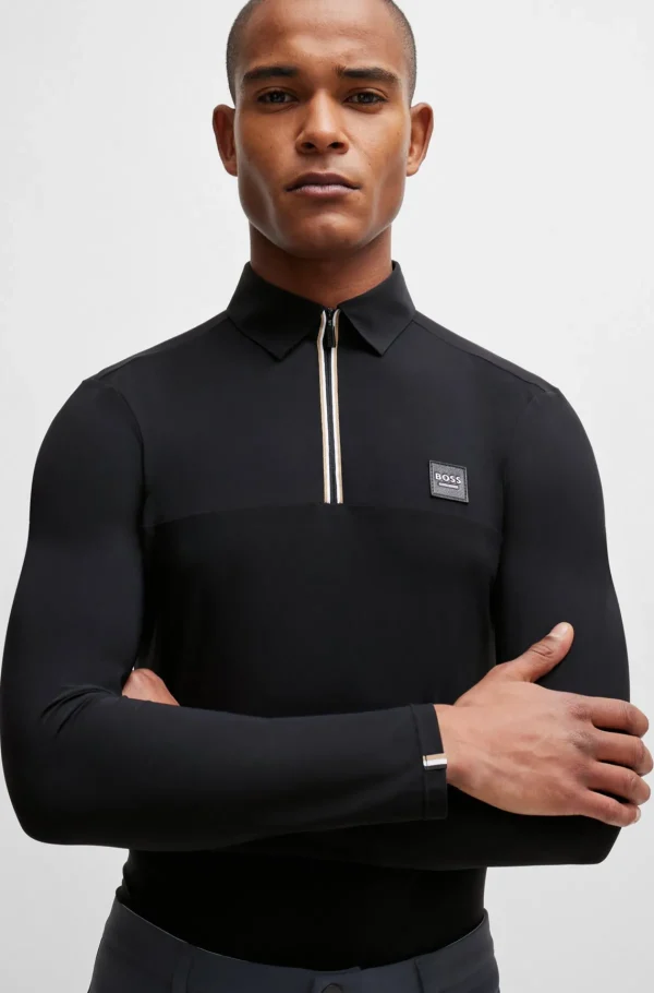 HUGO BOSS Roupa De Equitação>Polo De Treino Equestre Em Material De Secagem Rápida