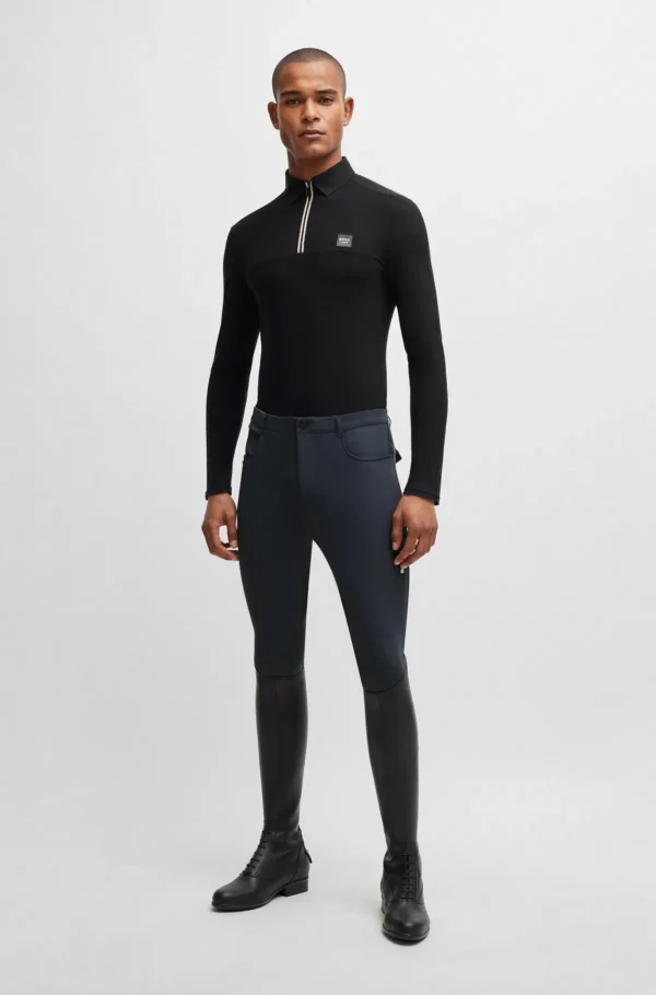 HUGO BOSS Roupa De Equitação>Polo De Treino Equestre Em Material De Secagem Rápida
