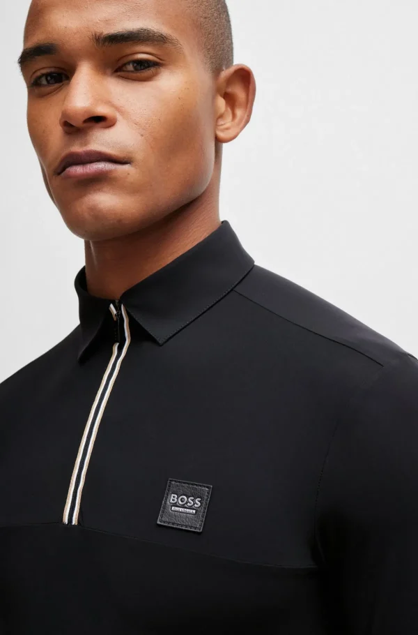 HUGO BOSS Roupa De Equitação>Polo De Treino Equestre Em Material De Secagem Rápida