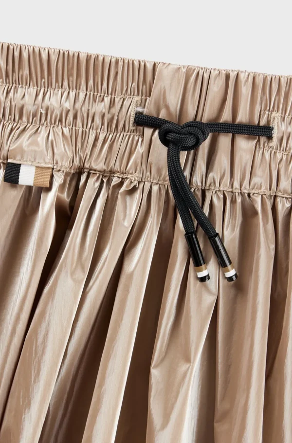 Crianças HUGO BOSS Partes De Cima Para Rapariga>Saia De Estilo Skater Para Criança Com Cordão Na Cintura