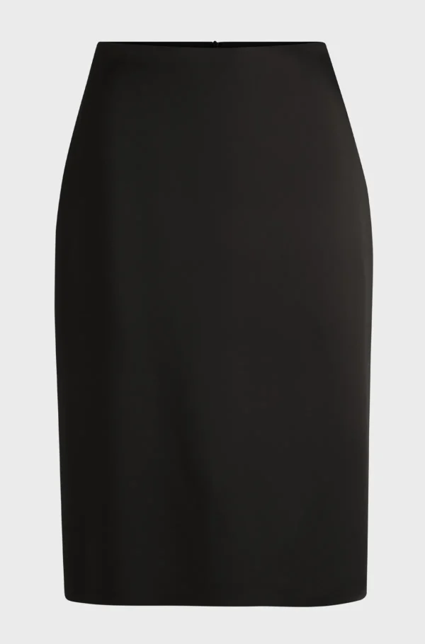 MULHER HUGO BOSS Saias>Saia Lápis Em Tecido Lustroso