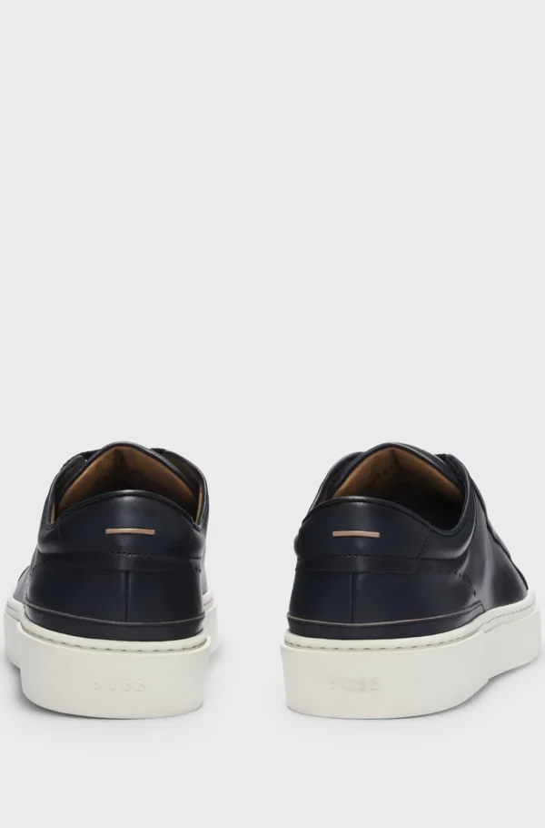 HUGO BOSS Sapatilhas>Sapatilhas De Cano Baixo Gary Em Pele Polida