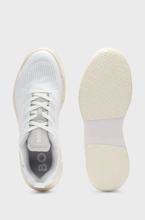 HUGO BOSS Ténis E Padel>Sapatilhas Em Mistura De Materiais Com Sola Antiderrapante