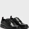HUGO BOSS Sapatos Informais>Sapatos Derby Em Pele Napa Com Detalhe De Logótipo