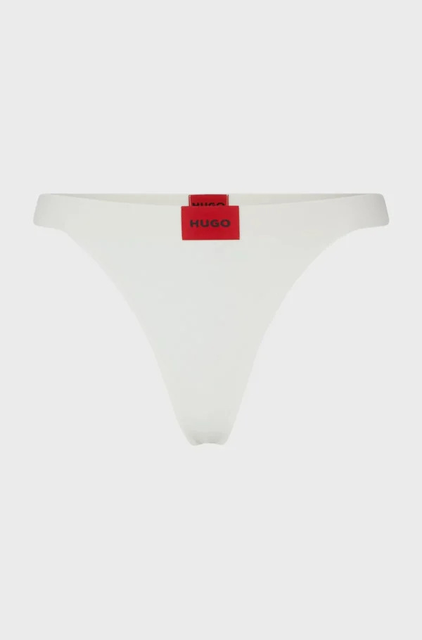 MULHER HUGO BOSS Roupa Interior>Slips Tanga De Algodão Elástico Com Cós Com Logótipo