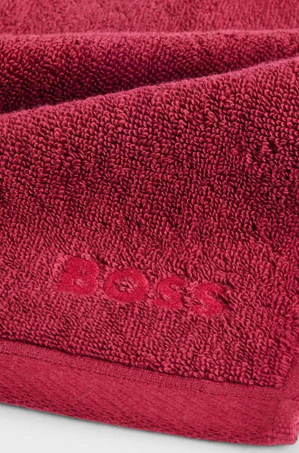 HUGO BOSS Mais Acessórios>Toalha De Rosto De Algodão Egeu Com Logótipo Tonal