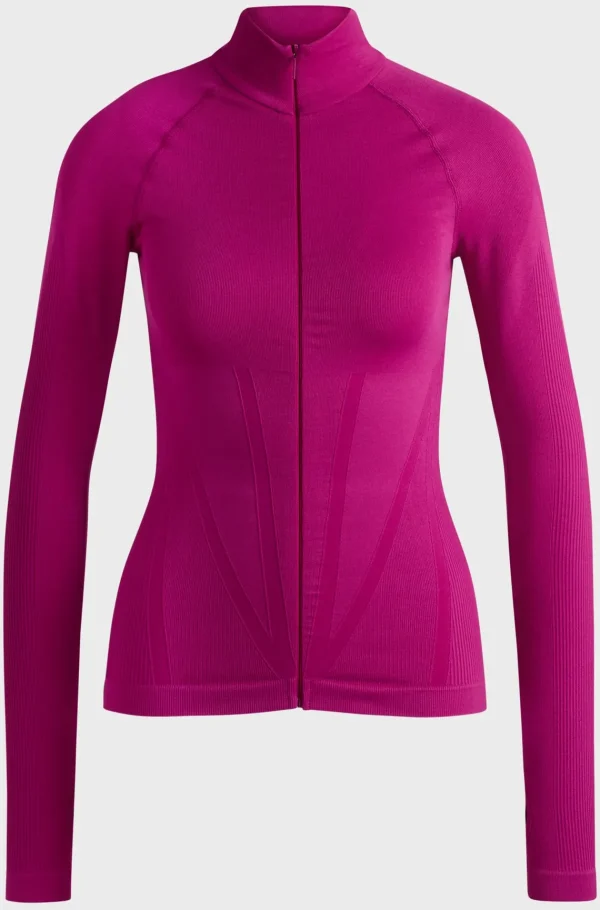 MULHER HUGO BOSS T-Shirts E Tops>Top Com Fecho NAOMI X BOSS Em Jersey Elástico