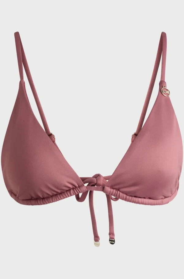 MULHER HUGO BOSS Roupa De Praia>Top De Biquíni Triangular Com Amuleto De Logótipo