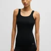 MULHER HUGO BOSS Pijamas E Loungewear>Top De Pijama Com Regulação Da Temperatura Em Jersey Elástico