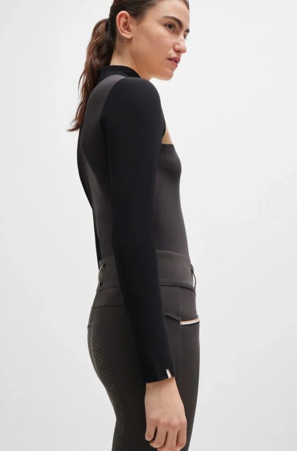 MULHER HUGO BOSS Roupa De Equitação>Top Desportivo Equestre Em Tecido De Secagem Rápida