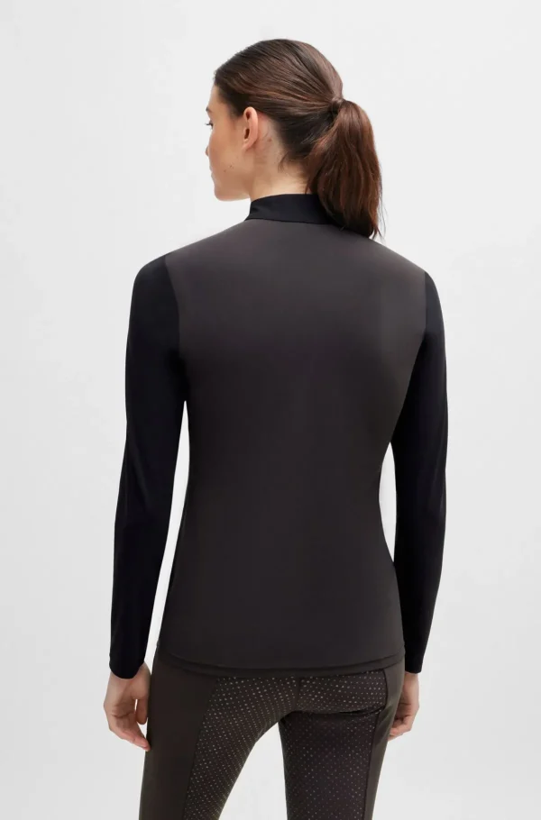 MULHER HUGO BOSS Roupa De Equitação>Top Desportivo Equestre Em Tecido De Secagem Rápida