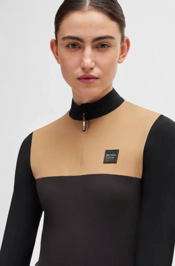 MULHER HUGO BOSS Roupa De Equitação>Top Desportivo Equestre Em Tecido De Secagem Rápida