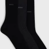 HUGO BOSS Meias>Três Pares De Meias Em Mistura De Algodão De Tamanho Regular