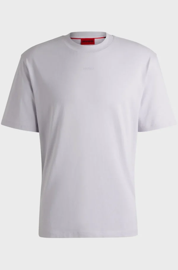 HUGO BOSS T-Shirts>T-shirt De Ajuste Descontraído Em Algodão Com Estampado Do Logótipo