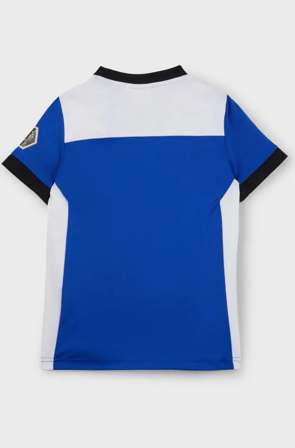Crianças HUGO BOSS Júniores (Idades 4-14)>T-shirt De Ajuste Slim Para Criança Com Bloco De Cores E Marca